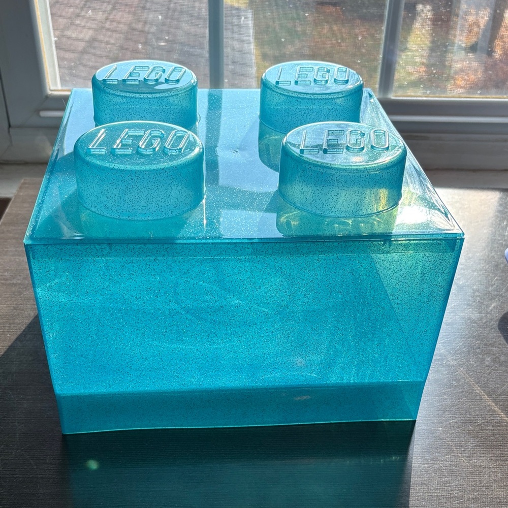 LEGO Translucent Blue Storage Box